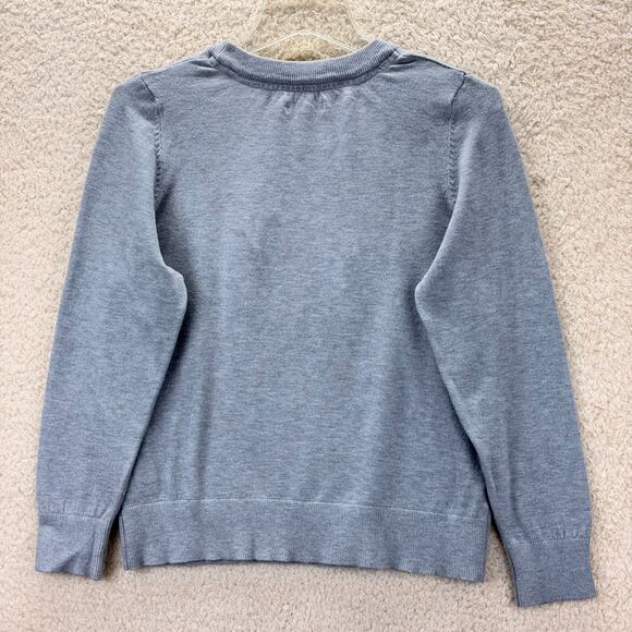Life Is Good Knit Pullover Sweater Gray Size Medium Dog Girl Relax Coffee Lounge - Picture 3 of 10